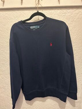Polo by Ralph Lauren Men's Dark Blue Crewneck Sweater